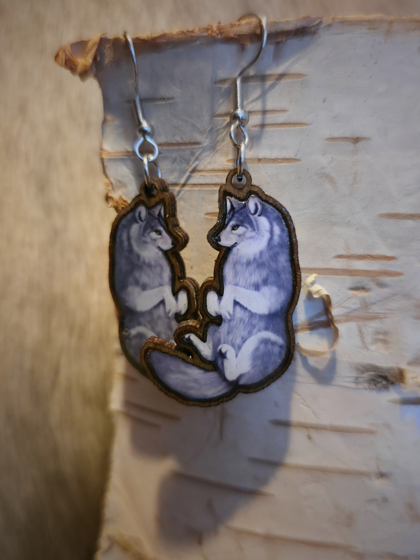 Susi-korvakorut 2.0 (koivu&epoksi)