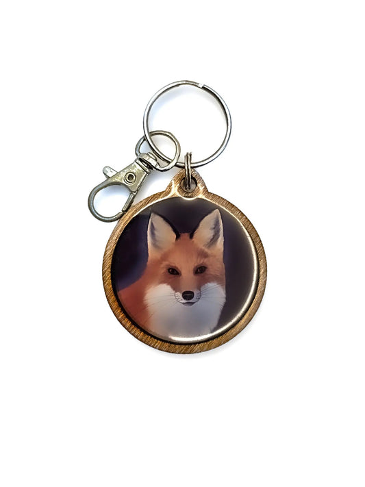 Kettu-avaimenperä (koivu&epoksi) Vioris - käsintehdyt korut ja tuotteet