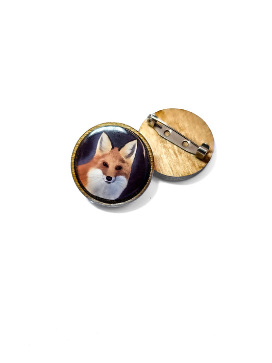 Pinssi (puu&epoksi) Vioris - käsintehdyt korut ja tuotteet