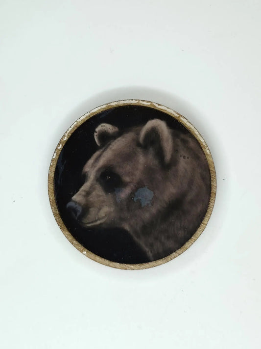 Musta Karhu-magneetti koivua ja epoksia