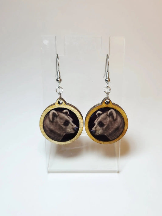 Mustat Karhukorvakorut koivusta ja epoksista edestä