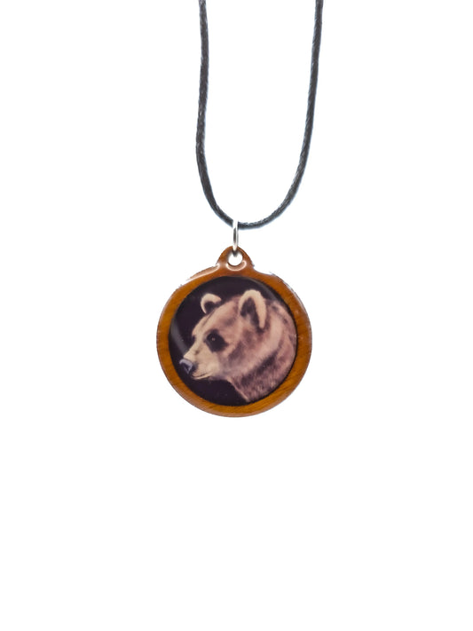 Karhu-kaulakoru (puu&epoksi) Vioris - käsintehdyt korut ja tuotteet