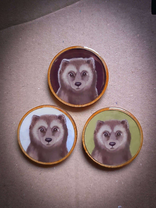 Ahma-magneetti koivusta epoksipinnoitteella