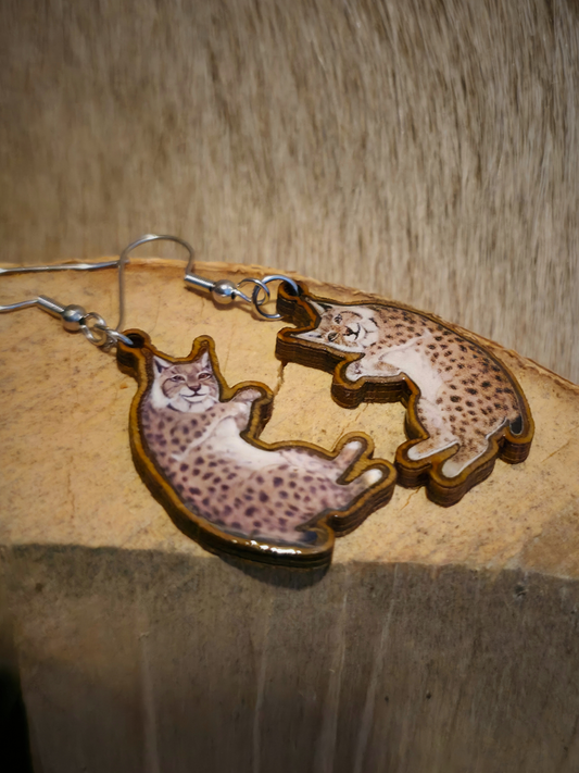 Ilves-korvakorut 2.0 (koivu&epoksi)