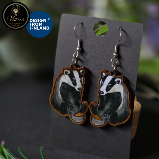 Korvakorut 2.0 - Mäyrä (koivu&epoksi)