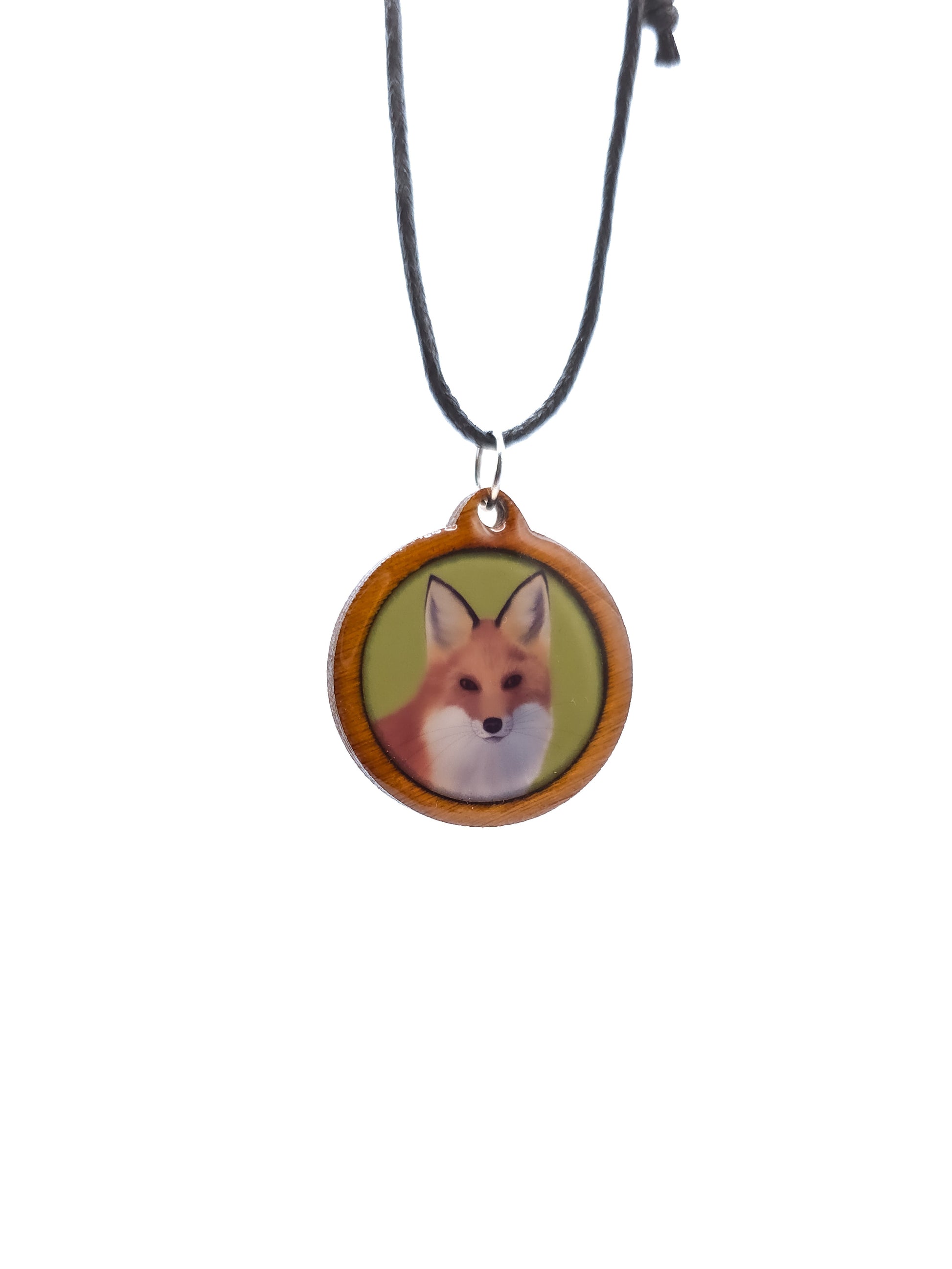 Kettu-kaulakoru (puu&epoksi) Vioris - käsintehdyt korut ja tuotteet